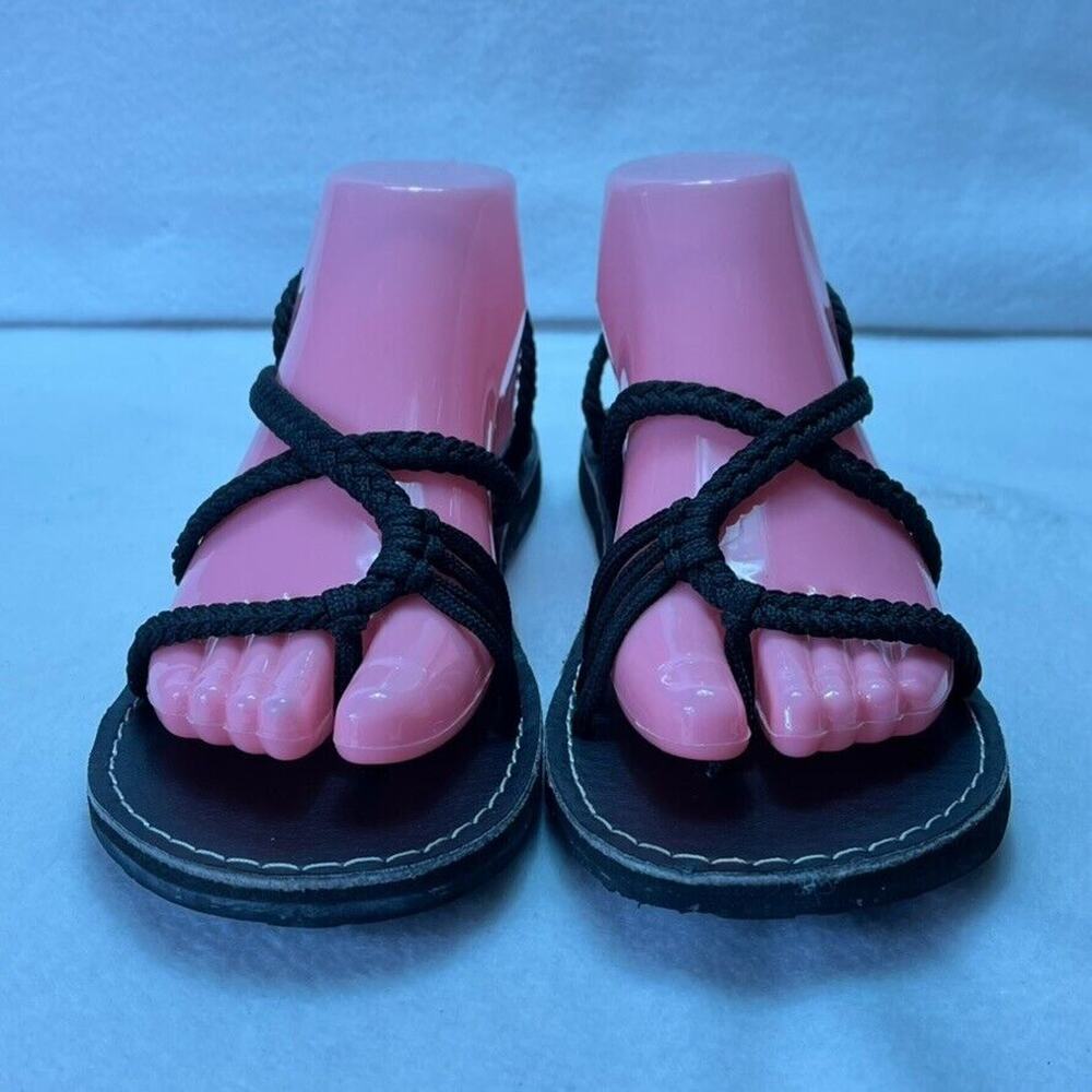 Vines Islandwear Luvingly Sandals Womens 9 Empress Lightweight Black Strappy